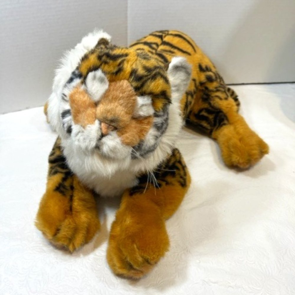 VTG 1988 Sleepy Tiger Cub Plush Stuffed Animal Toy Avanti Applause 20"